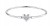 BRANSOLETKA MODUŁOWA bangle BAZA charms zawieszki SREBRO serce s925 19cm
