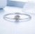 BRANSOLETKA MODUŁOWA bangle BAZA charms zawieszki SREBRO serce s925 19cm