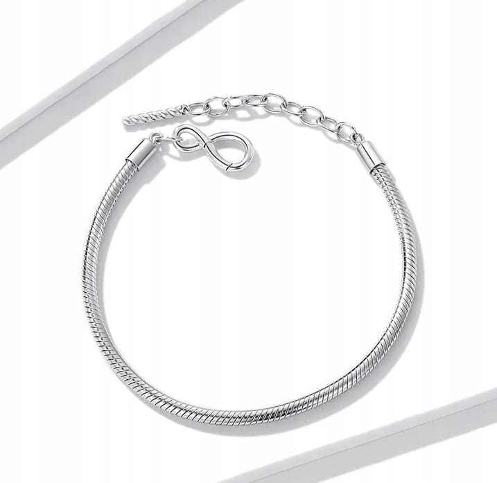 BRANSOLETKA MODUŁOWA do charms Forever Love Srebro s925 regulowana 17-20cm