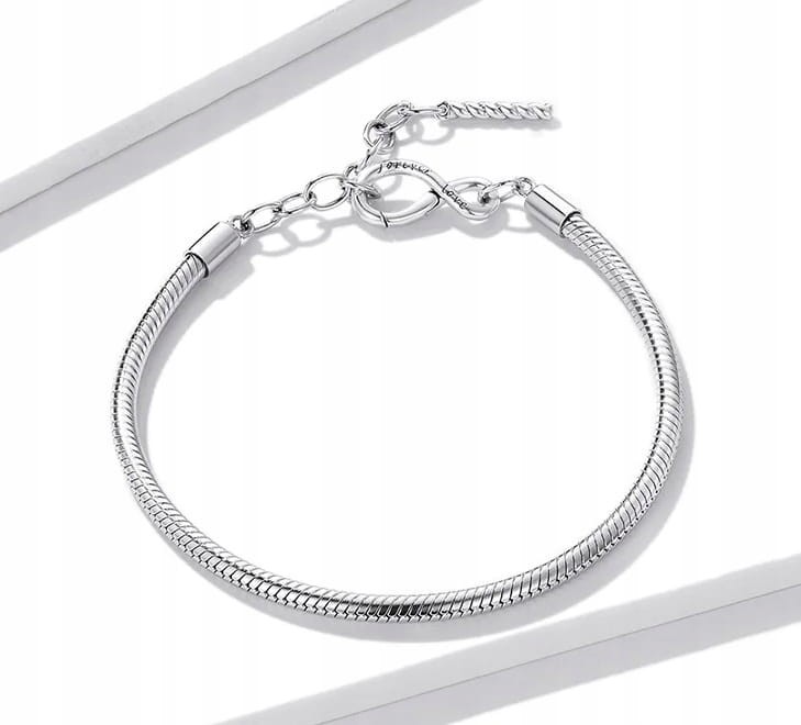 BRANSOLETKA MODUŁOWA do charms Forever Love Srebro s925 regulowana 17-20cm