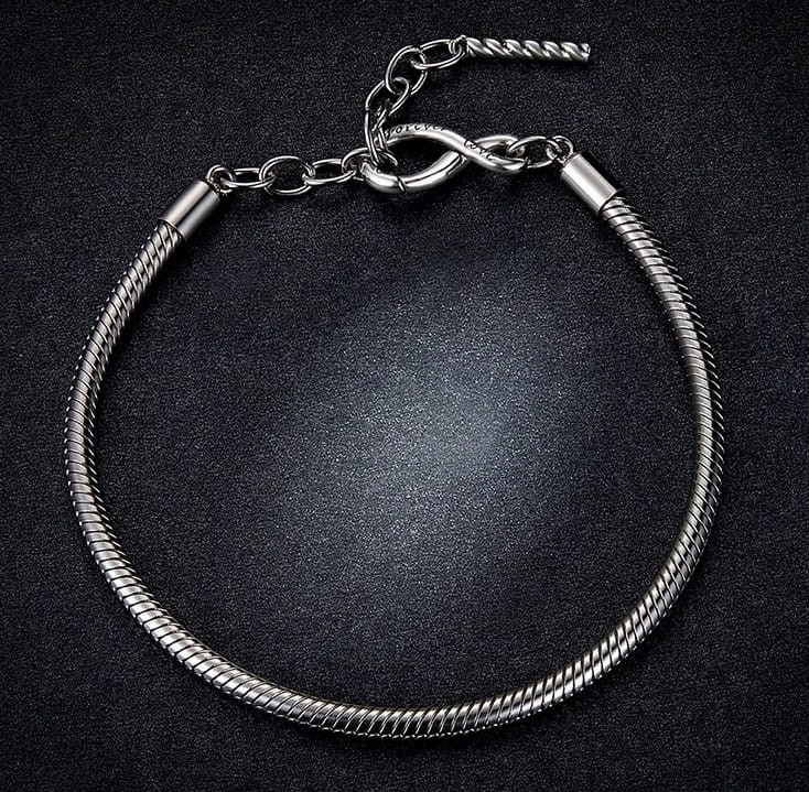 BRANSOLETKA MODUŁOWA do charms Forever Love Srebro s925 regulowana 17-20cm