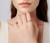 Pierścionek srebrny FALE  regulowany SREBRO próba s925
