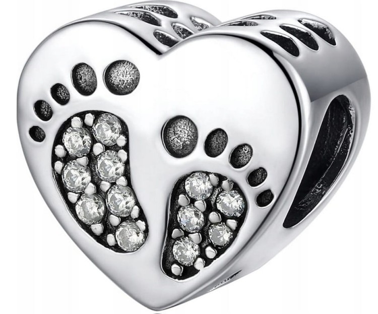 Charms do Pandora STÓPKI SREBRO próba s925 +TWÓJ GRAWER