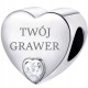 Charms do Pandora Serce SREBRO próba s925 +TWÓJ GRAWER