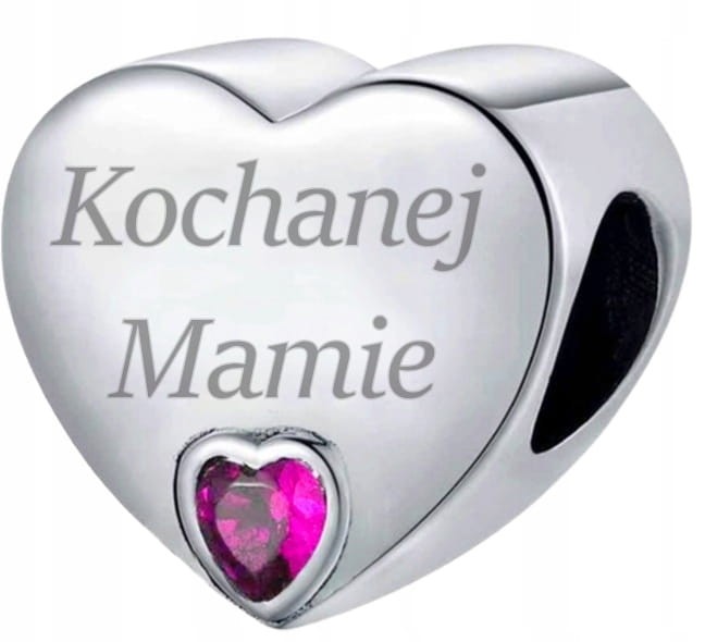 Charms do Pandora KOCHANEJ MAMIE próba SREBRO s925