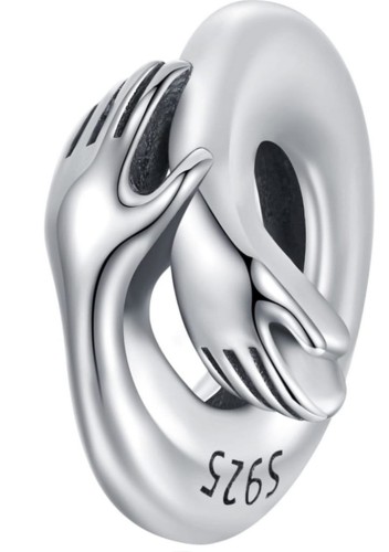 Charms do Pandora dłonie objęcia SREBRO s925