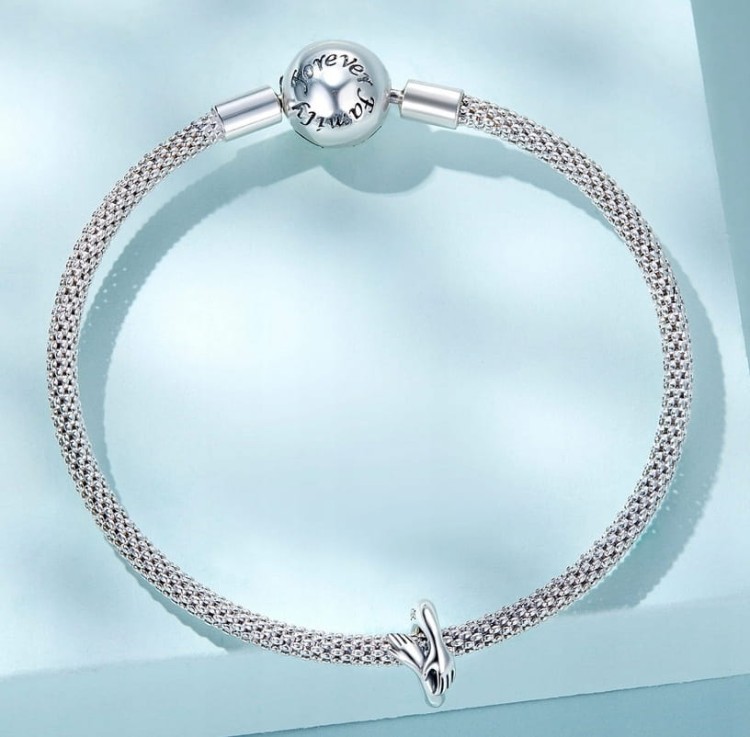 Charms do Pandora dłonie objęcia SREBRO s925