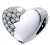 Charms do Pandora  serce z cyrkoniami SREBRO s925