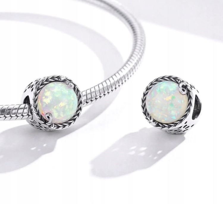 Charms do Pandora opalizujcy opal  SREBRO próba s925