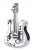 Charms do Pandora gitara elektryczna rock SREBRO pr. s925