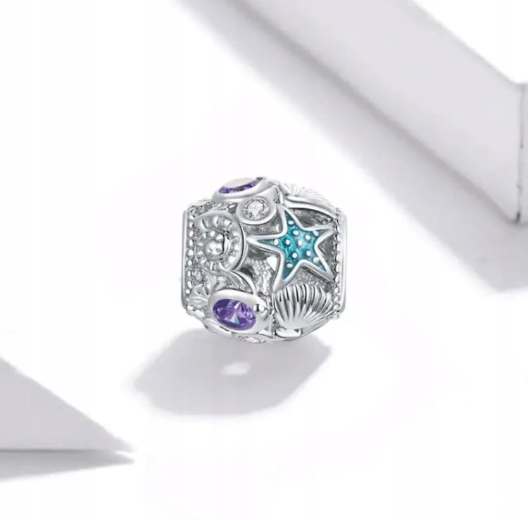 Charms do Pandora muszle rozgwiazd SREBRO pr. s925