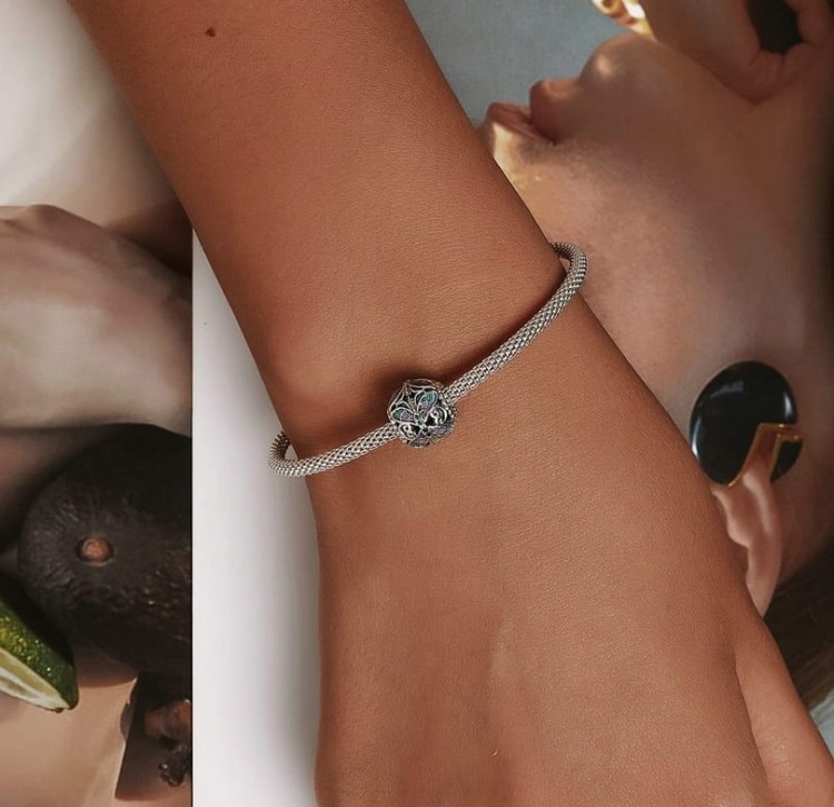 Charms do Pandora fioletowe motyle SREBRO pr. s925