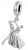 Charms do Pandora taniec zakochanych  SREBRO s925