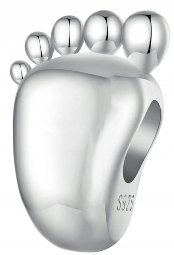 Charms do Pandora stópka dziecka narodziny  SREBRO s925