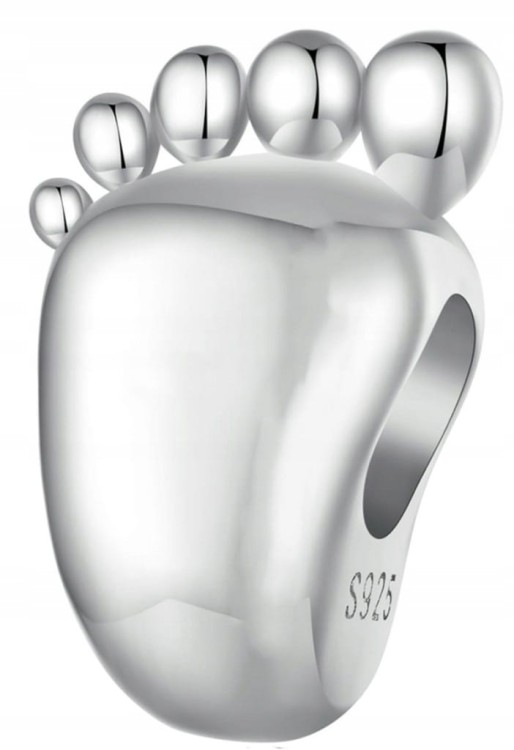 Charms do Pandora stópka dziecka narodziny  SREBRO s925