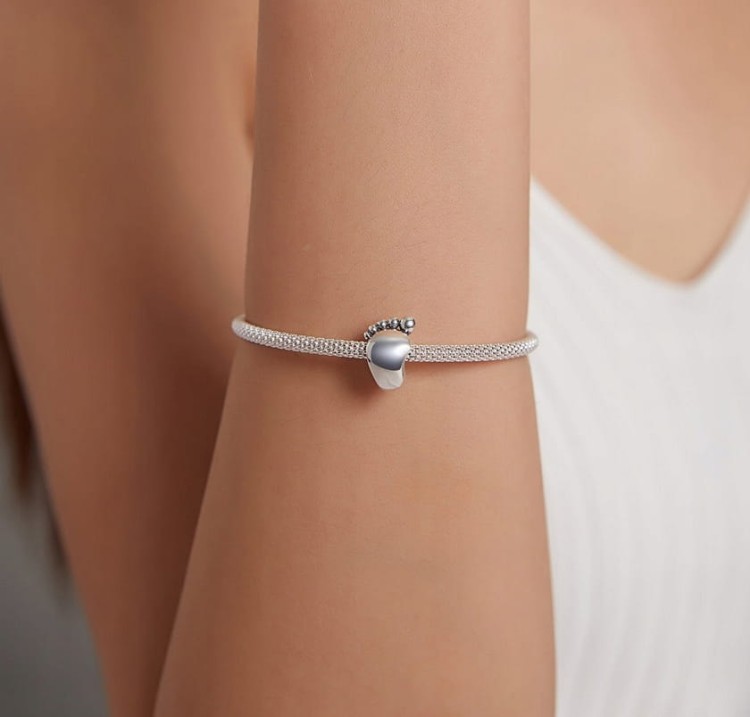 Charms do Pandora stópka dziecka narodziny  SREBRO s925