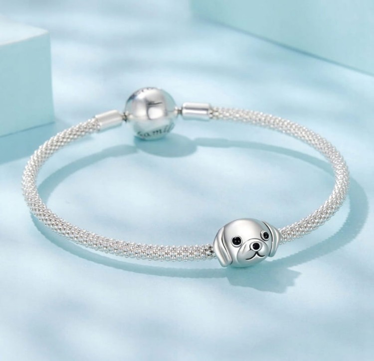 Charms do Pandora srebrny pies próba SREBRO s925