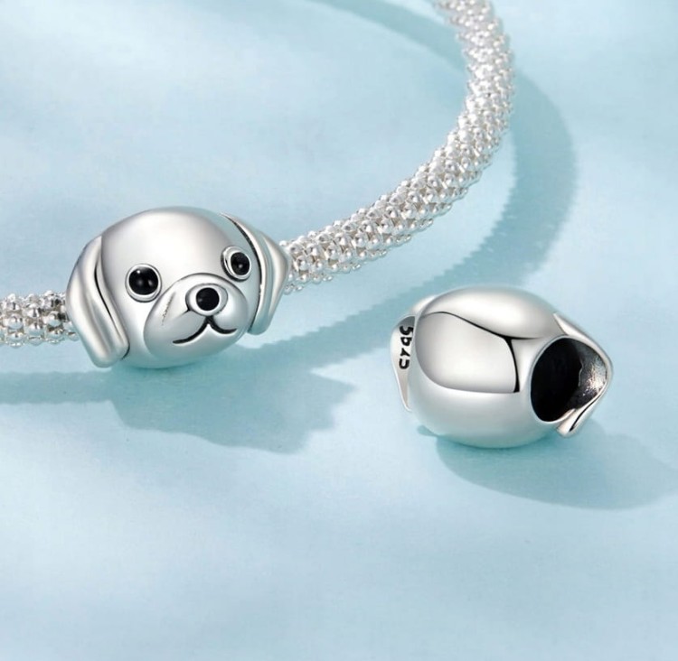Charms do Pandora srebrny pies próba SREBRO s925