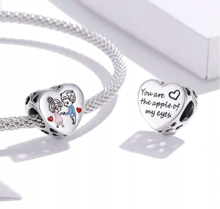 Charms  do Pandora  chłopiec i dziewczynka miłość przyjaźń SREBRO s925