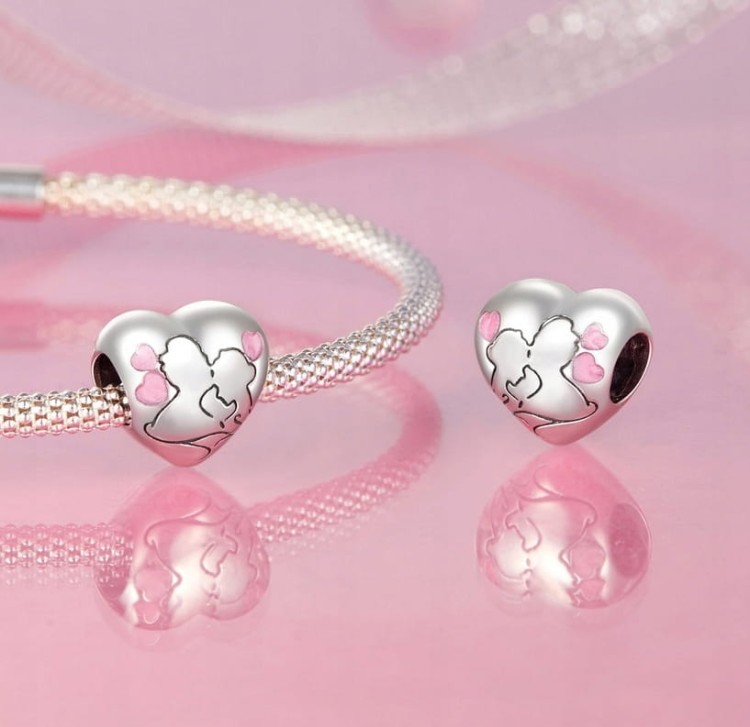Charms do Pandora Para Zakochanych serce SREBRO próba s925