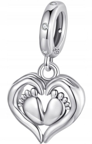 Charms do Pandora stópki narodziny dziecka SREBRO próba s925
