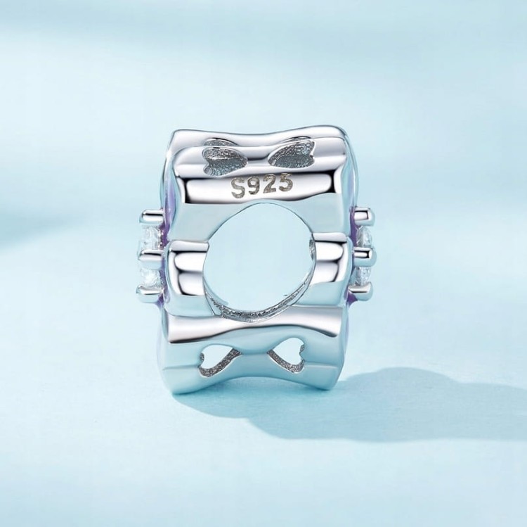Charms do Pandora Fioletowa Magnolia SREBRO próba s925
