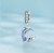 Charms do Pandora  Kot na Księżycu świecący  SREBRO próba s925