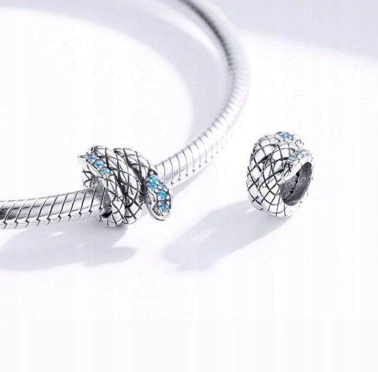Charms do Pandora WĄŻ żmija próba SREBRO s925