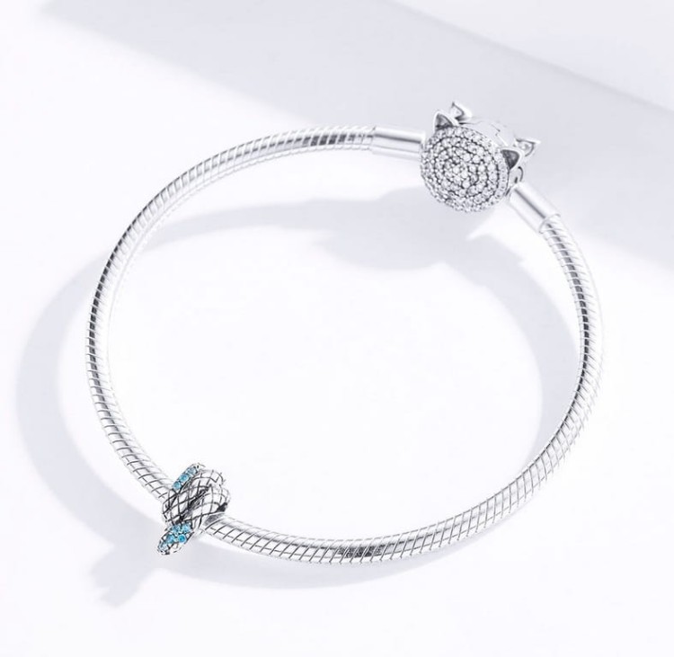 Charms do Pandora WĄŻ żmija próba SREBRO s925