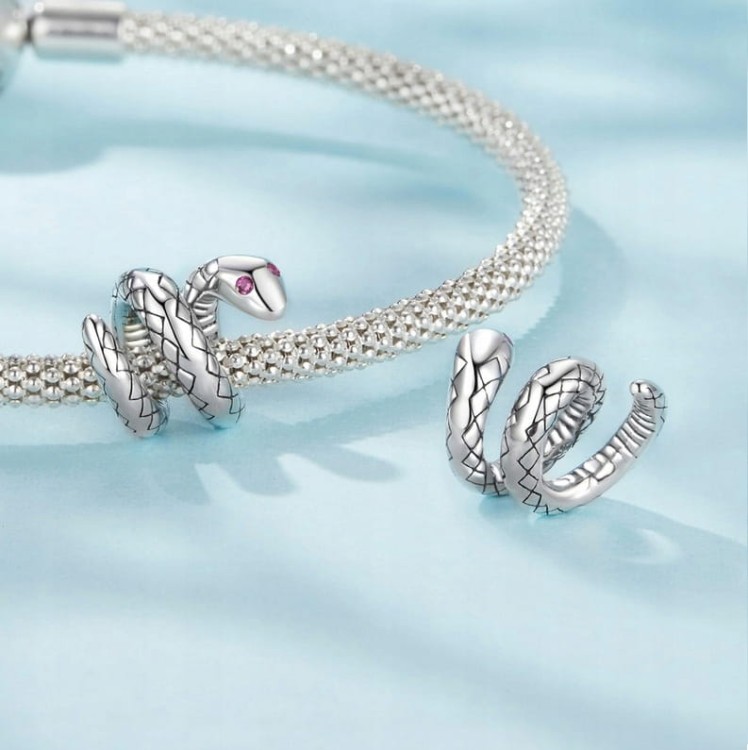 Charms do Pandora WĄŻ żmija przekładka  SREBRO s925