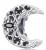 Charms do Pandora czarny półksiężyc próba SREBRO s925