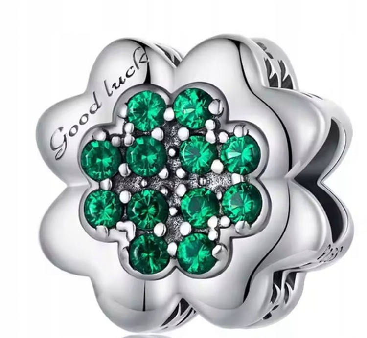 Charms do Pandora koniczynka good luck SREBRO s925
