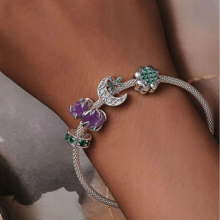 Charms do Pandora koniczynka good luck SREBRO s925