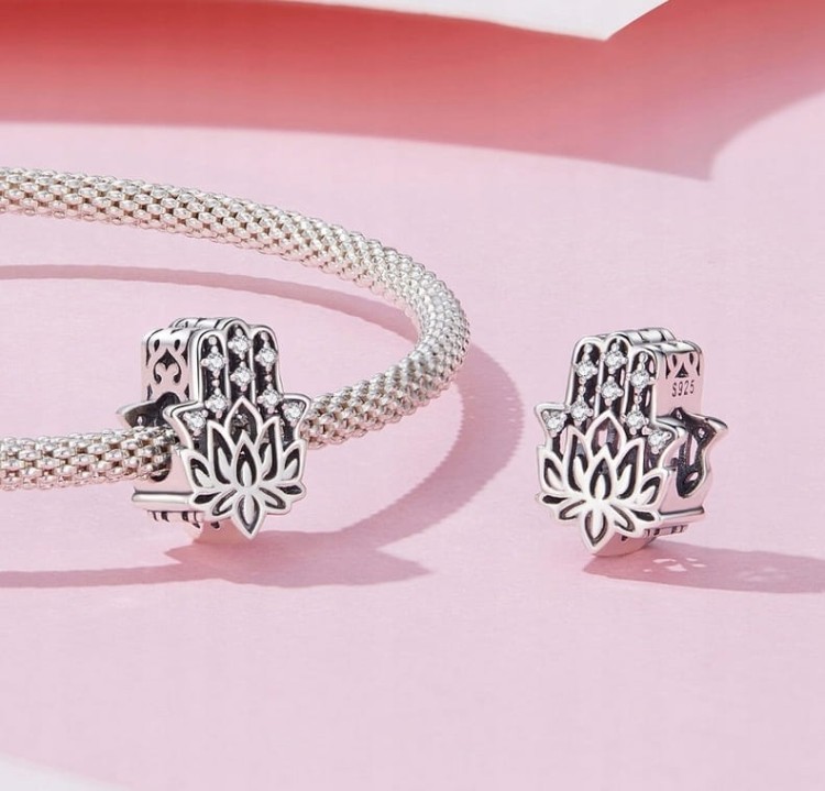 Charms do Pandora dłoń Fatimy opieka próba SREBRO s925