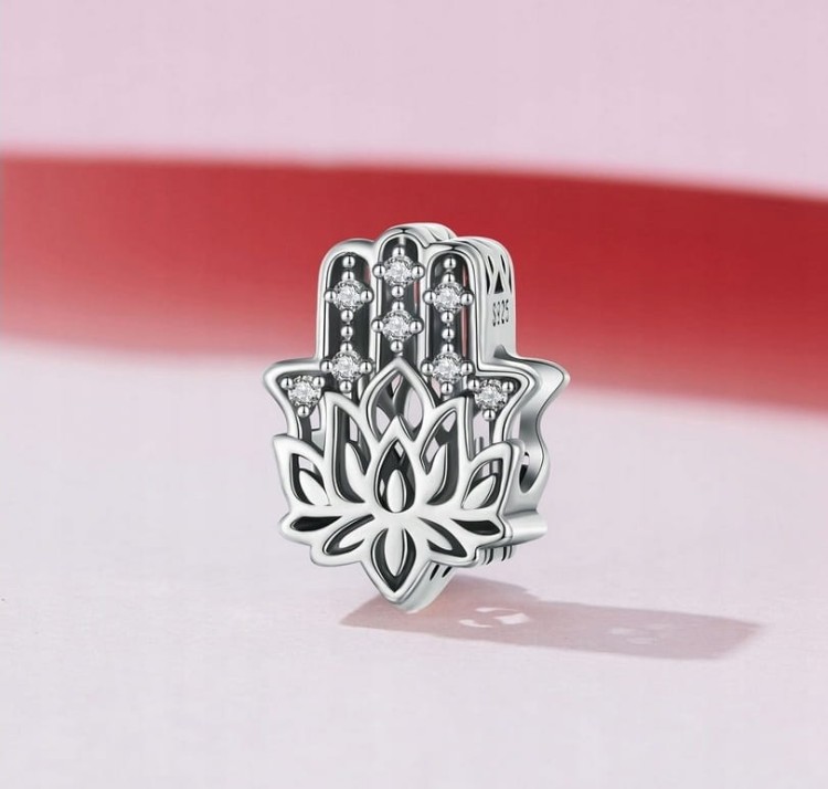 Charms do Pandora dłoń Fatimy opieka próba SREBRO s925