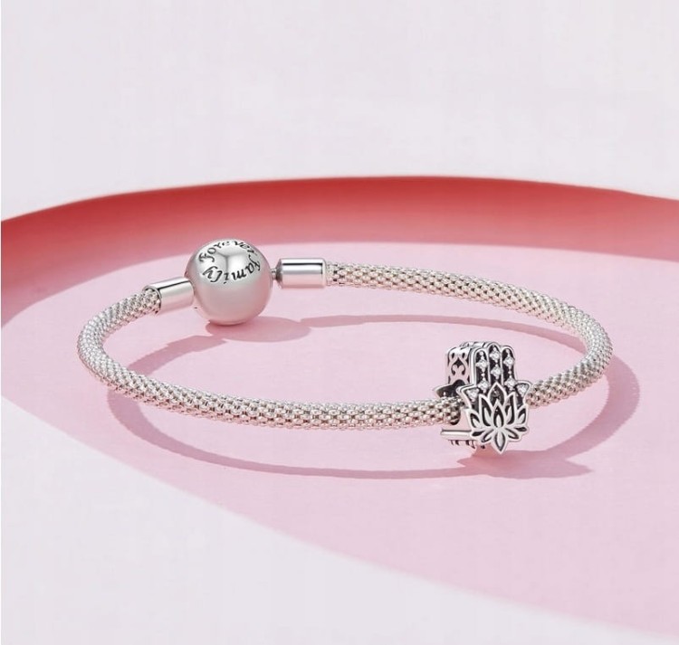 Charms do Pandora dłoń Fatimy opieka próba SREBRO s925