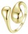 Pierścionek srebrny Krople pozłacany regulowany SREBRO  s925