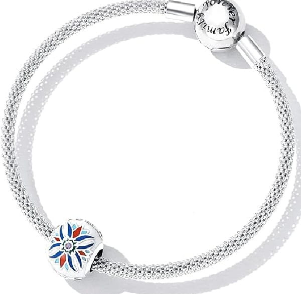 Charms do Pandora kwiat lotosu żuk SREBRO próba s925