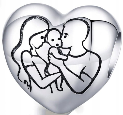 Charms do Pandora rodzina family dziecko SREBRO próba s925