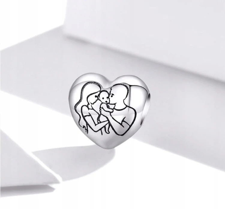 Charms do Pandora rodzina family dziecko SREBRO próba s925