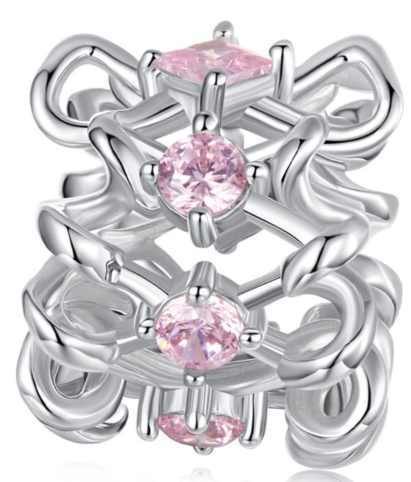 Charms do Pandora ozdobne kokardki SREBRO próba s925