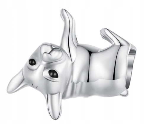 Charms do Pandora pies buldog francuski SREBRO próba s925