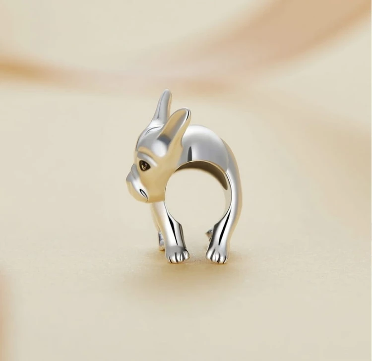 Charms do Pandora pies buldog francuski SREBRO próba s925
