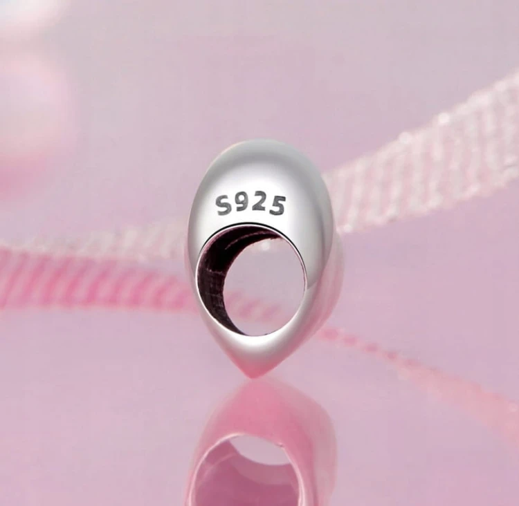 Charms do Pandora asymetryczne gładkie serce SREBRO s925