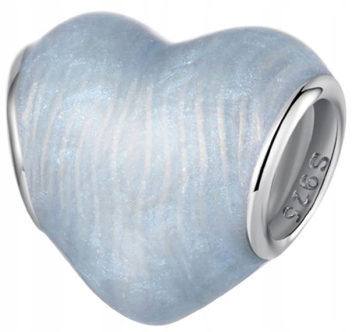 Charms do Pandora błękitne serce  SREBRO próba s925
