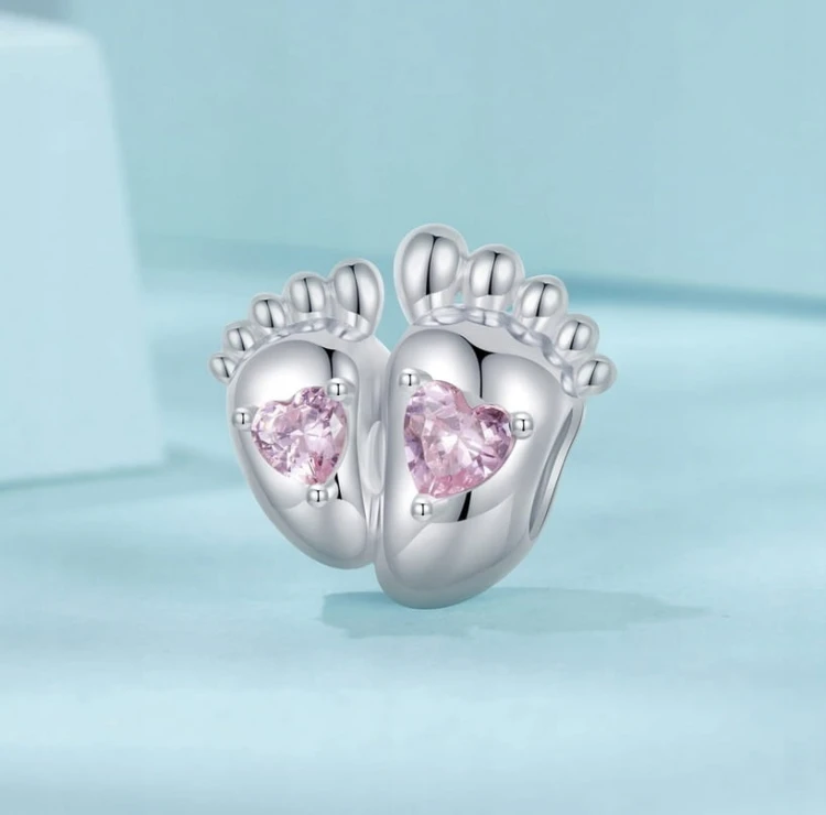 Charms do Pandora  stópki narodziny dziecka  SREBRO próba s925