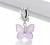 Charms do Pandora fioletowy moty SREBRO próba s925
