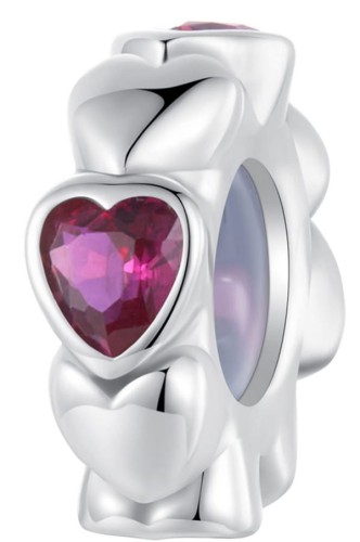 Charms do Pandora  blokada różowe serca SREBRO próba S925
