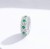 Charms do Pandora stoper blokada zielone cyrkonie SREBRO  S925