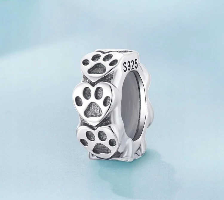 Charms do Pandora stoper blokada odciska łap SREBRO pr. S925